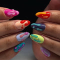 Press-On Nails Artistic Drip No Glue
