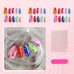 Press-On Nails Artistic Drip No Glue