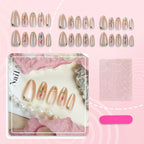 Press-On Nails Artistic Floral Easy Application