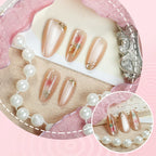 Press-On Nails Artistic Floral Easy Application