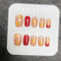 Press-On Nails Artistic Floral Peel-And-Stick Multiple Sizes