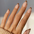 Press-On Nails Artistic French Tip Peel & Stick