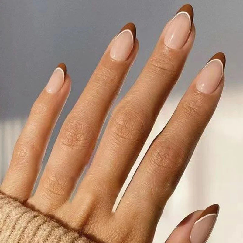 Press-On Nails Artistic French Tip Peel & Stick