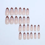 Press-On Nails Artistic French Tip Peel & Stick