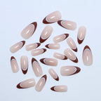 Press-On Nails Artistic French Tip Peel & Stick