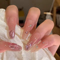Press-On Nails Artistic Glitter Accents