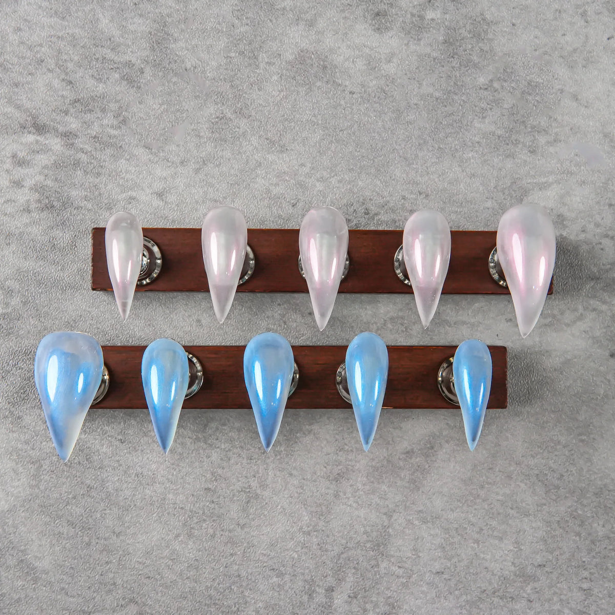 Press-On Nails Artistic Gradient Stiletto Reusable