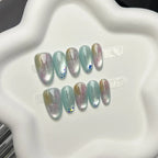 Press-On Nails Artistic Gradient Strong Adhesive