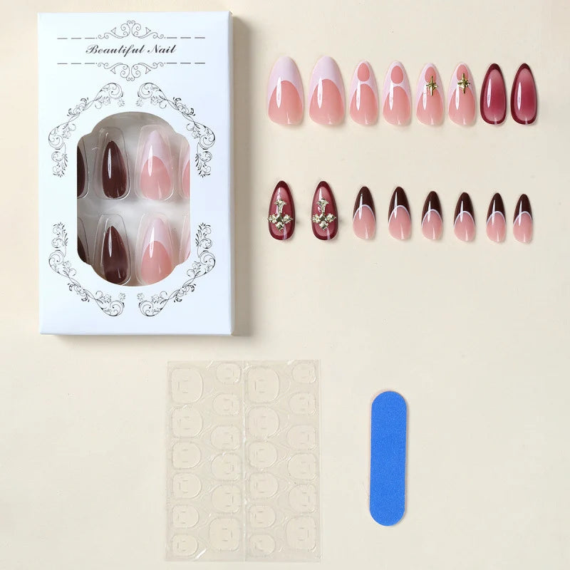 Press-On Nails Artistic Multi-Design Reusable & Easy Application
