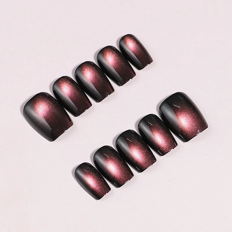 Press-On Nails Artistic Ombre Glue-Free Reusable