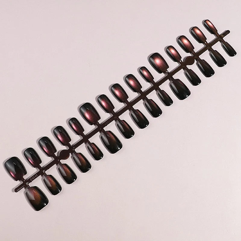 Press-On Nails Artistic Ombre Glue-Free Reusable