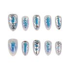 Press-On Nails Artistic Patterns Chip-Resistant & Easy Application