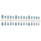 Press-On Nails Artistic Patterns Chip-Resistant & Easy Application