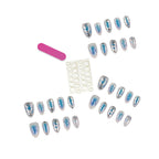 Press-On Nails Artistic Patterns Chip-Resistant & Easy Application