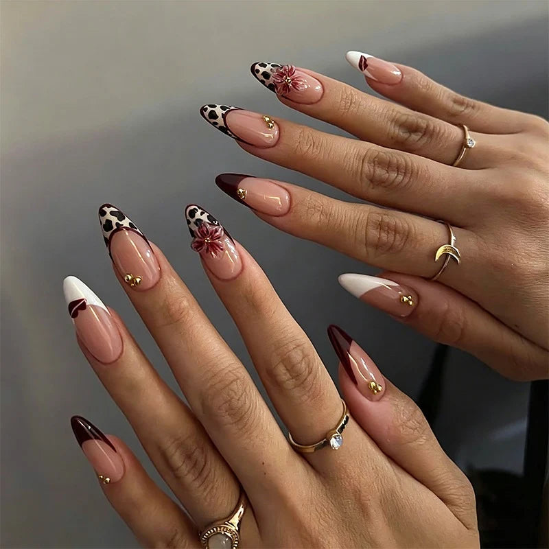 Press-On Nails Artistic Peel-And-Stick Reusable 30-Piece Set