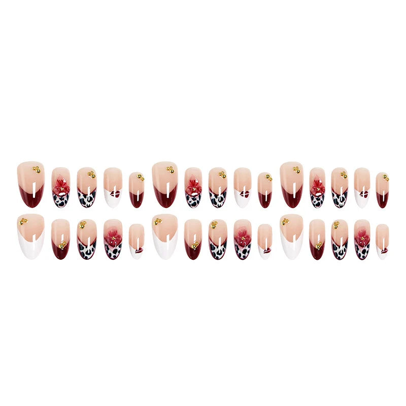 Press-On Nails Artistic Peel-And-Stick Reusable 30-Piece Set