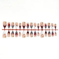 Press-On Nails Artistic Peel-And-Stick Reusable 30-Piece Set