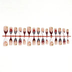 Press-On Nails Artistic Peel-And-Stick Reusable 30-Piece Set