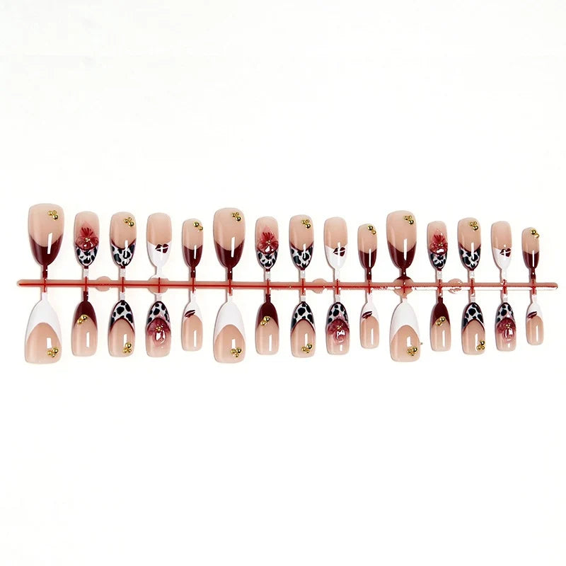 Press-On Nails Artistic Peel-And-Stick Reusable 30-Piece Set