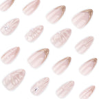 Press-On Nails Artistic Relief Design Easy Application