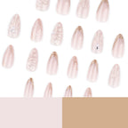 Press-On Nails Artistic Relief Design Easy Application