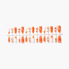 Press-On Nails Autumn Leaf Design Long-Lasting