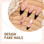 Press-On Nails Black & White Patterns Comfortable Fit