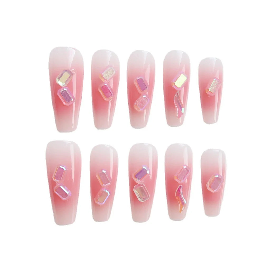 Press-On Nails Blush Candy Reusable & Long-Lasting
