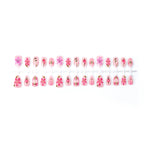 Press-On Nails Botanical Floral Reusable Peel-And-Stick