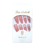 Press-On Nails Butterfly Accent Glue-On Reusable