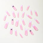 Press-On Nails Butterfly Accent Pre-Designed Comfort Fit