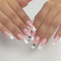 Press-On Nails Butterfly Accent Pre-Designed Comfort Fit