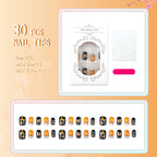Press-On Nails Butterfly Design Easy Application & Multiple Sizes