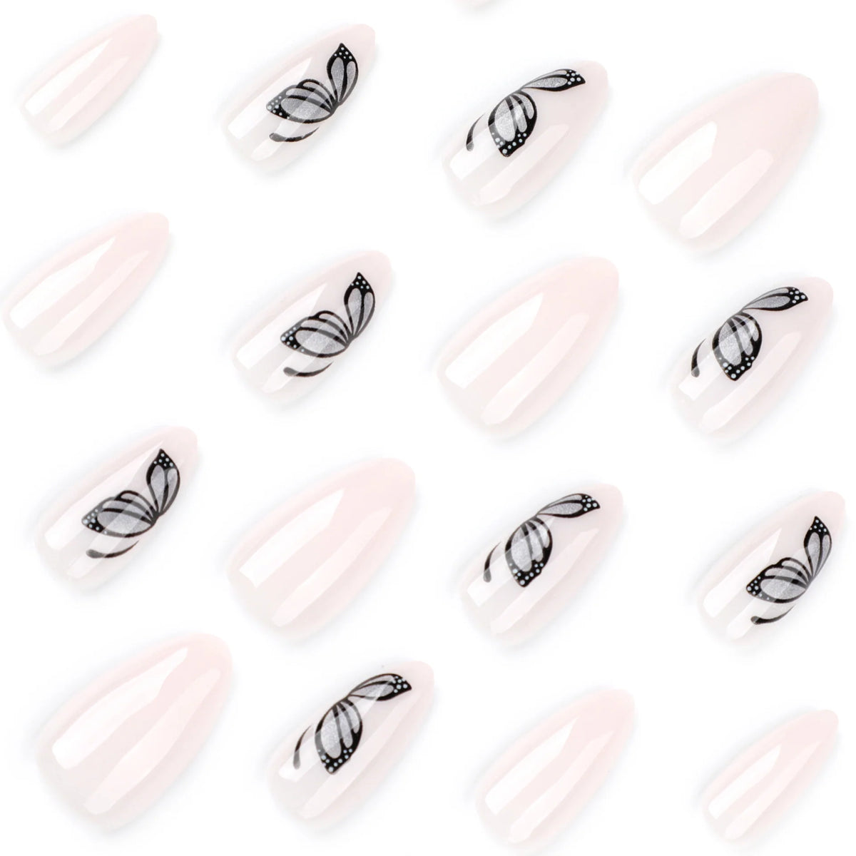 Press-On Nails Butterfly Design Easy Apply