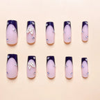 Press-On Nails Butterfly Design Peel-And-Stick