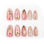 Press-On Nails Butterfly Floral Peel & Stick Long-Lasting Wear