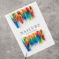 Press-On Nails Butterfly Rainbow Gradient Peel-And-Press Set of 24