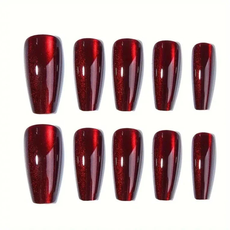 Press-On Nails Cat Eye Set of 30 Easy Application