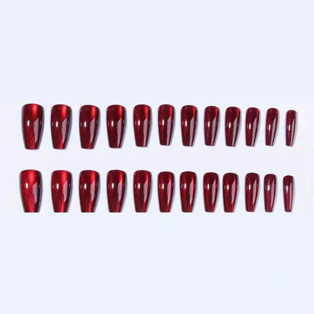 Press-On Nails Cat Eye Set of 30 Easy Application