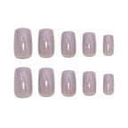 Press-On Nails Champagne Glitter Peel & Stick 24-Piece