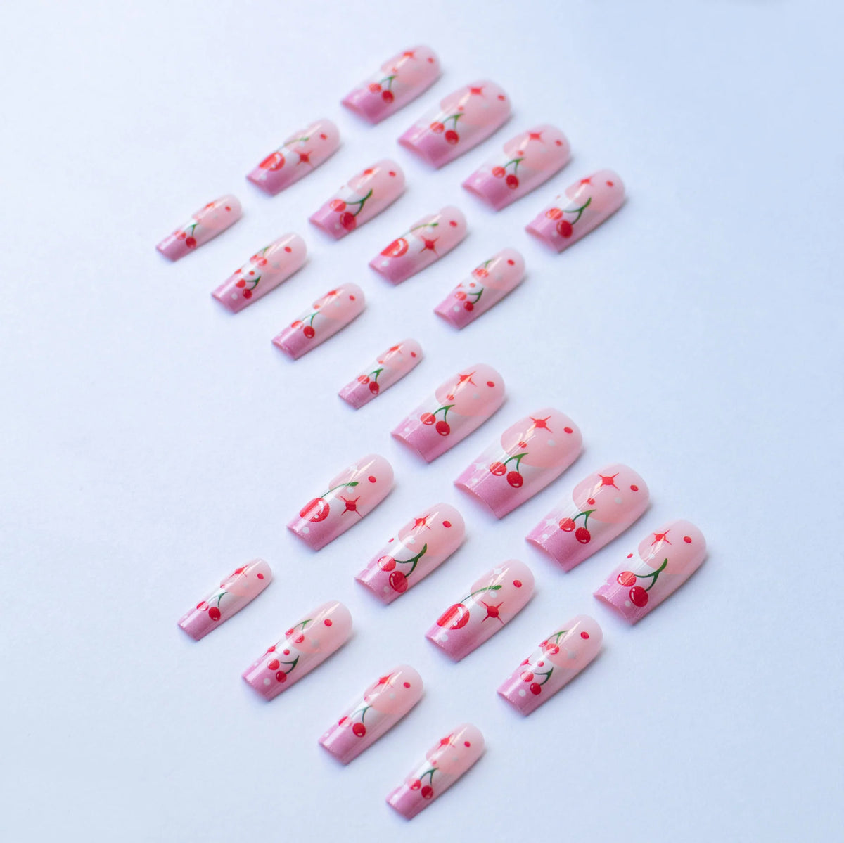 Press-On Nails Cherry Blossom Easy Application