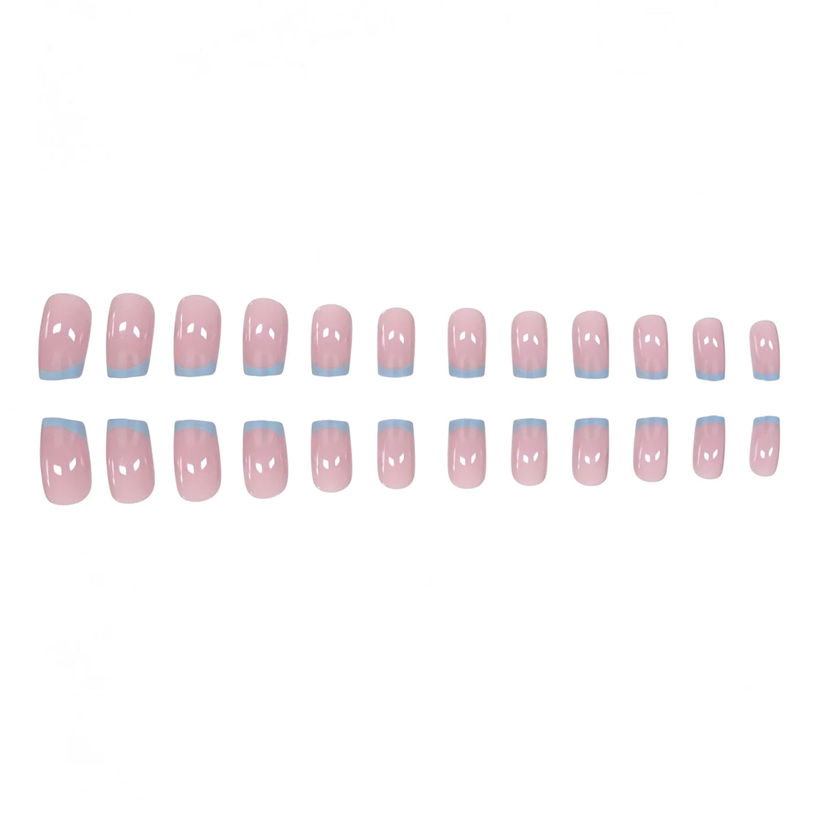 Press-On Nails Classic French Easy Application & Long-Lasting