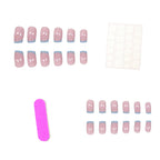 Press-On Nails Classic French Easy Application & Long-Lasting