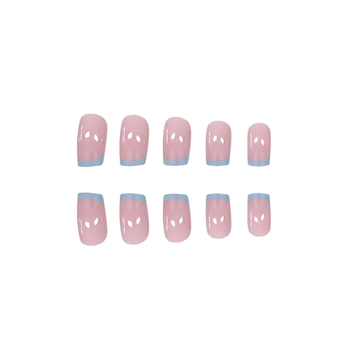 Press-On Nails Classic French Easy Application & Long-Lasting