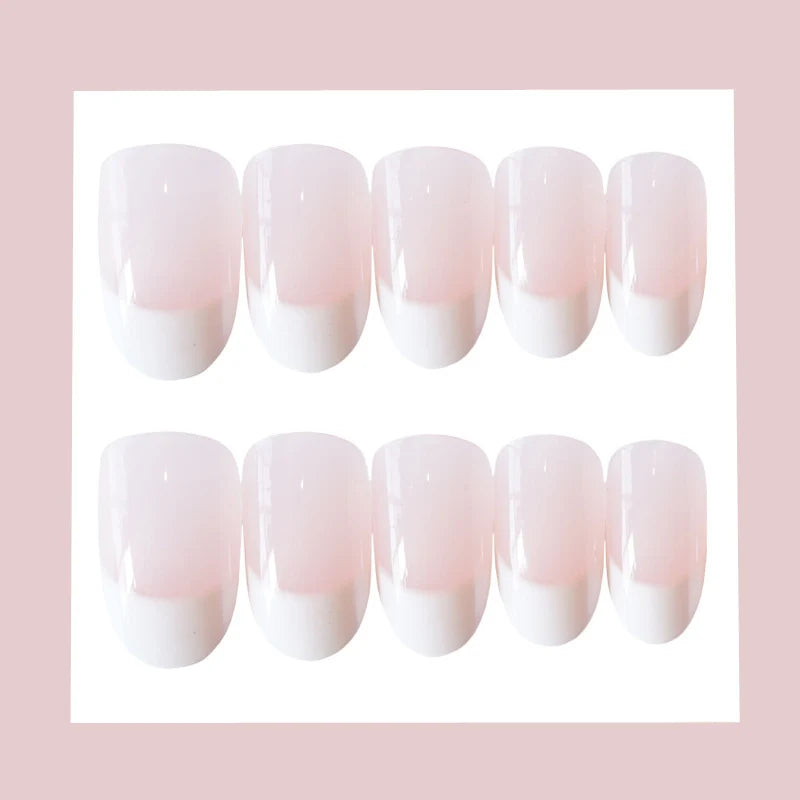 Press-On Nails Classic French Tip Multiple Sizes