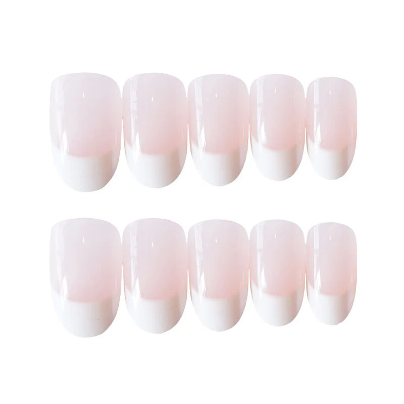 Press-On Nails Classic French Tip Multiple Sizes