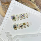 Press-On Nails Crystal Accent Non-Toxic Reusable