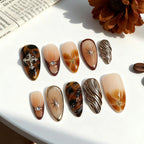 Press-On Nails Decorative Art Glue-On & Reusable
