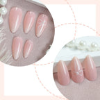 Press-On Nails Delicate Pattern Easy Apply & Long-Lasting Shine