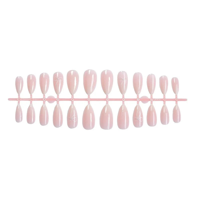 Press-On Nails Delicate Pattern Easy Apply & Long-Lasting Shine